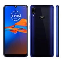 Smartphone Motorola Moto E6 Plus Azul Netuno 32GB, Tela Max Vision de 6.1", Câmera Traseira Dupla, Android 9.0, Processador Octa-Core e 2GB de RAM
