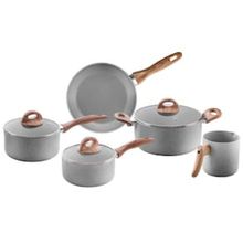 Conjunto de Panelas 5 Peças Brinox Ceramic Life Smart Plus Gris em Alumínio e Tampa de Vidro - Cinza