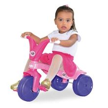 Triciclo Xalingo Pink Pantera Com Adesivos - Rosa