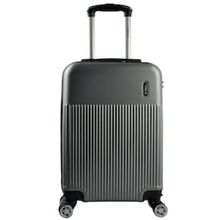 Mala de Bordo Yins Brasil YS21113PA com Rodas Giro 360° em ABS - Prata