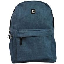 Mochila Casual Convoy CP00150 18” em Poliéster com 1 Divisória - Azul Escuro - By Yins