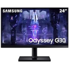 Monitor Gamer Samsung Odyssey G30 24" S24BG300ELM, 144Hz, 1ms, com Design Sem Bordas em 3 Lados, AMD FreeSync Premium e Ajuste de altura
