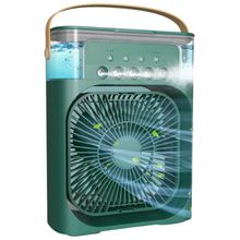 Mini Ventilador e Umidificador Portátil de Mesa Verde