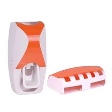 Dispenser Creme Dental Dispendedor + Suporte Para 5 Escovas