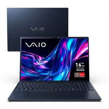 Notebook VAIO FE16 AMD® Ryzen 7-5825U Linux 16GB RAM 512GB SSD 16" IPS WUXGA Antirreflexo - Cinza Grafite