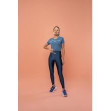 Legging Rosa Tatuada Trilobal Azul Shark