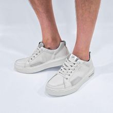 Tênis Pegada Masculino Couro Cadarço Elástico