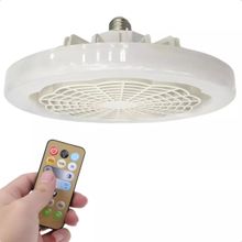 Ventilador Silencioso De Teto Lâmpada Luminária Branco