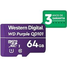 Cartão de Memória Micro SD 64GB WD Purple Intelbras