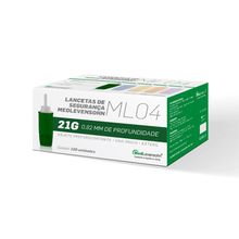 Lanceta c/ Trava de Segurança 28G 0,36x1,4mm 100Unids