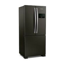 Geladeira Brastemp BRO85AE Frost Free French Door com Tecnologia Inverter e Painel Touch 554 Litros - Black Inox