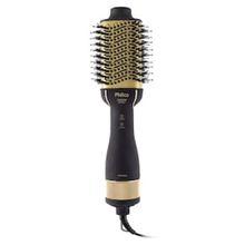 Escova Secadora Philco Soft PES15 Luz infrared com Cabo Giratório 1300W Preta/Dourada - Bivolt