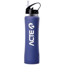 Garrafa Squeeze Térmico Emborrachado Acte Sports Azul - 500ml