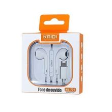 Fone De Ouvido Tipo C Intra Auricular Estéreo USB Controle Volume Microfone Premium