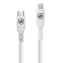 Cabo Survivor - Branco - Lightning / Type c - 1,5m - Gshield