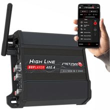 Módulo Amplificador Stetsom HL400.4 DS Player 400 Watts RMS 4 Canais - 2 Ohms