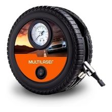Mini Compressor de Ar Roda Multilaser 12V 150PS Vazão 15L/Min - AU615