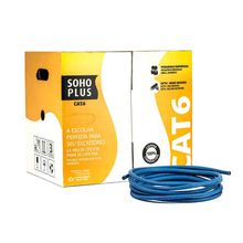 Cabo de Rede Cat6 Furukawa Sohoplus Azul - 25 Metros