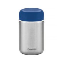 Pote Térmico Tramontina Aço Inox Tampa Azul 8,8cm 400 ml Tramontina