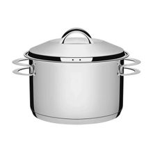 Caçarola Tramontina Solar Solar Funda Aço Inox Fundo Triplo Tampa Alças 28cm 8,4L Tramontina