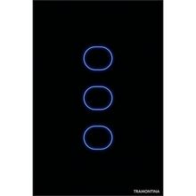 Interruptor Touch Smart Tramontina Preto 3 Canais Tramontina