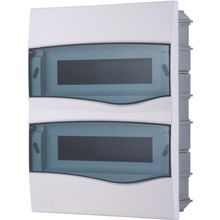 Quadro Distribuição Embutir 24 DIN ou 16 NEMA Tramontina Porta Transparente Tramontina