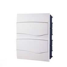 Quadro Distribuição Embutir 24 DIN ou 16 NEMA Tramontina Porta Branca Tramontina