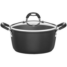 Caçarola Tramontina Mônaco Induction Alumínio Antiaderente Starflon Preto 28cm 6,4L Tramontina