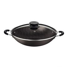 Wok Tramontina Paris Antiaderente Starflon Max Chumbo Tampa Vidro 32cm 4,4L Tramontina