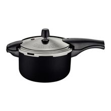 Panela Pressão Tramontina Vancouver Effect Alumínio Antiaderente Starflon Max Preto 24cm 6L Tramontina