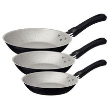 Jogo Frigideiras Tramontina Caribe Alumínio Antiaderente Starflon Max Preto 03 Peças Tramontina