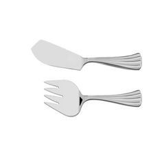 Talheres Trinchantes Peixe Tramontina Viena Aço Inox Alto Brilho Detalhes Alto Relevo no Cabo 2 Peças Tramontina