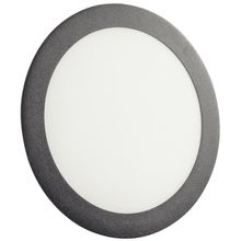 Plafon Fita LED Tramontina Redondo Embutir Preto 18W 4000K 1250lm Luz Neutra Tramontina