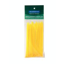 Abraçadeira nylon 295 mm x 4,6 mm amarela Tramontina