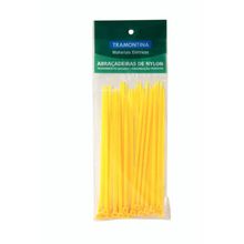 Abraçadeira Nylon Tramontina 140mm x 3,4mm Cor Amarela Embalagem 30 Unidades Tramontina