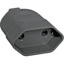 Plugue fêmea 2P 10A 250V~ cor preto Tramontina
