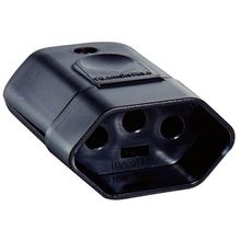 Plugue Fêmea 2P+T 20 A 250 V Tramontina Preto Tramontina