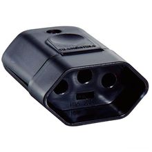 Plugue Fêmea 2P+T 250 V 20 A Tramontina Preto Tramontina