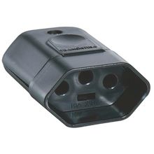 Plugue Fêmea 2P+T 250 V 10 A Tramontina Preto Tramontina