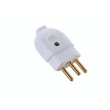 Plugue Macho 2P+T 250 V 10 A Tramontina Branco Tramontina