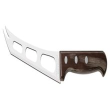 Faca Queijo Tramontina Harmoniza Inox Cabo Madeira Polywood Castanho 6" Tramontina
