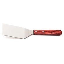 Espátula frituras 4" Tramontina Aço Inox Cabo Madeira Polywood Vermelho Tramontina