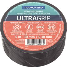 Fita Isolante ClasseA 0,18x19mm Tramontina Preta 5 m Tramontina