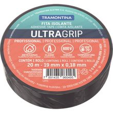 Fita Isolante ClasseA 0,18x19mm Tramontina Preta 20 m Tramontina