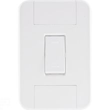 Conjunto 4x2 1 Interruptor Paralelo 10A 250V Tramontina Tablet Branco Tramontina