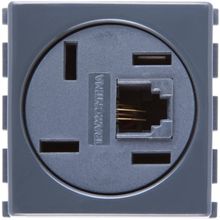 Módulo Tomada Telefone 4P RJ11 Tramontina Grafite Tramontina