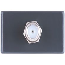 Módulo Tomada TV SAT Coaxial Direta Tramontina Grafite Tramontina