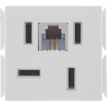 Módulo Tomada Telefone 4P RJ11 Tramontina Aria Branco Tramontina