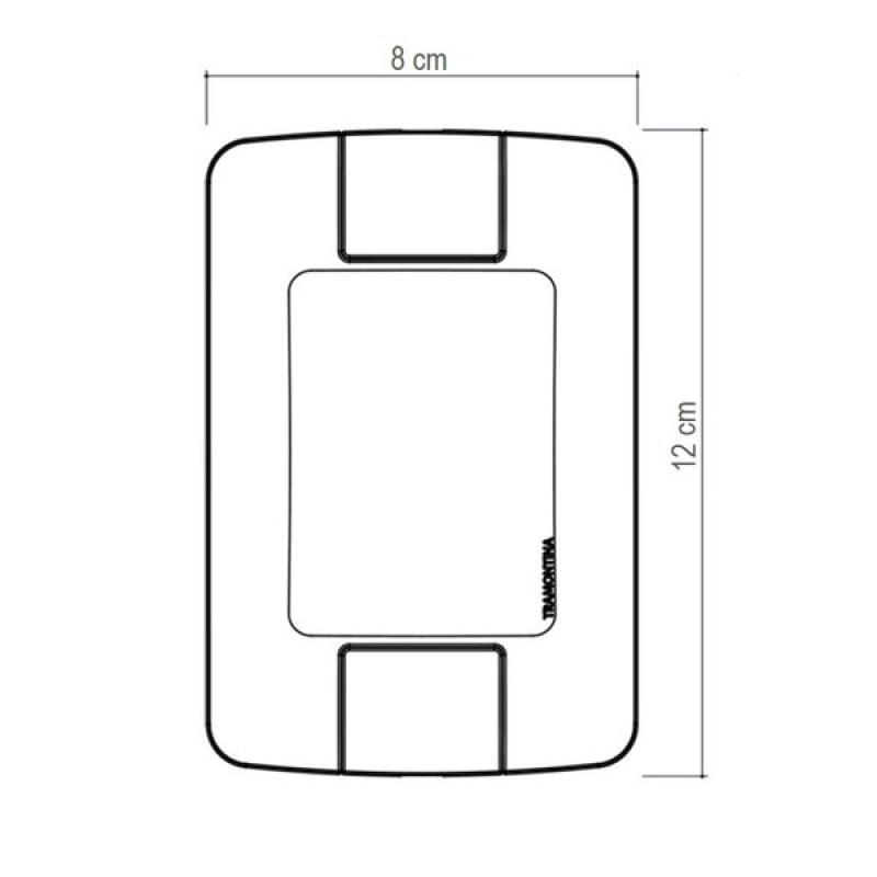 Placa Cega 4x2 Tramontina Aria Branca - Construtora Tramontina
