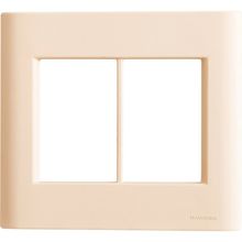 Placa 6 Postos 4x4 Tramontina Giz Nude Soft Touch sem Suporte Tramontina